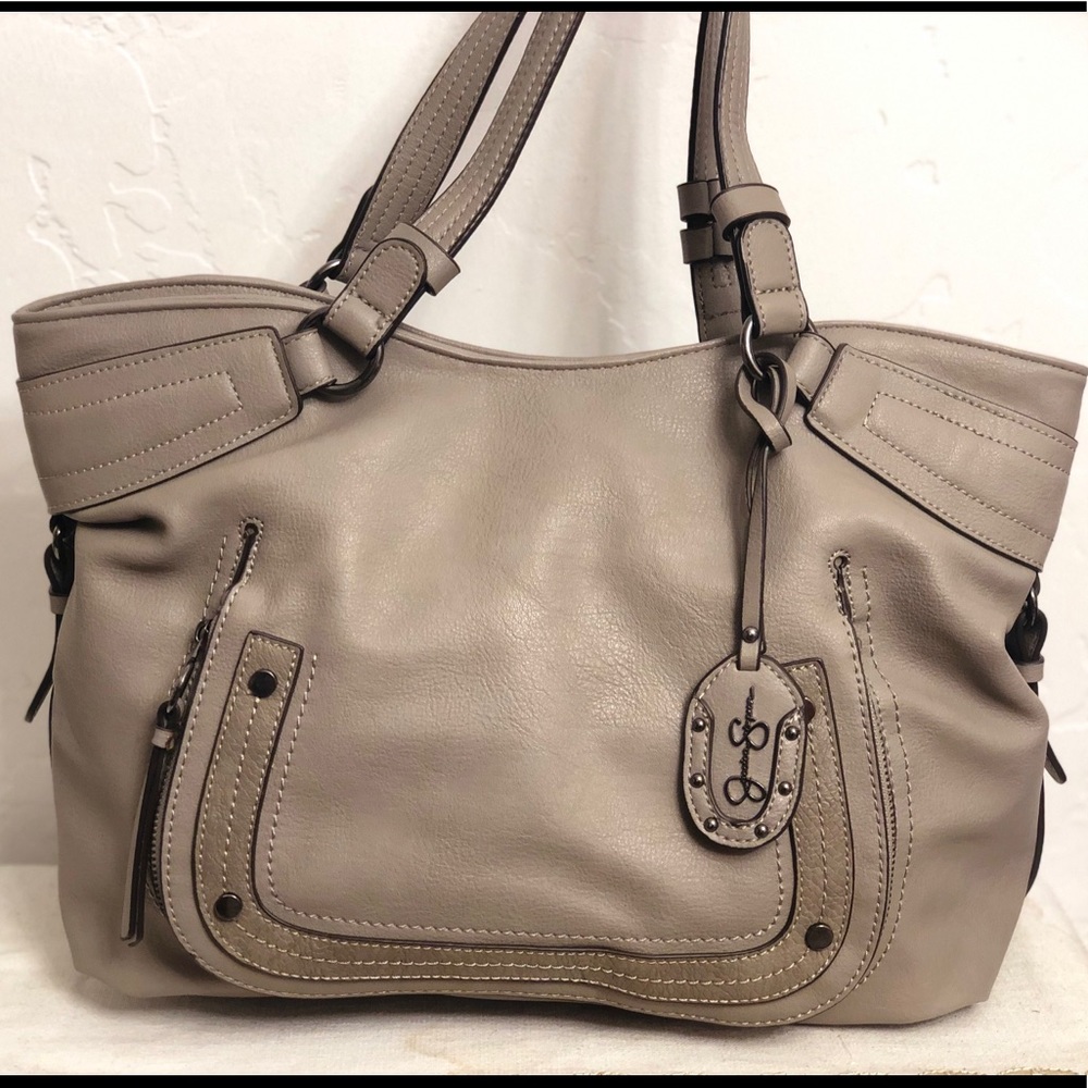 Jessica Simpson gray hobo bag